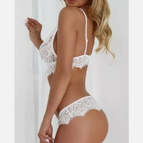 Women Sexy Lingerie Lace Bra Thong Underwear Babydoll Sleepwear Pajamas Sets - Picture 7 of 8